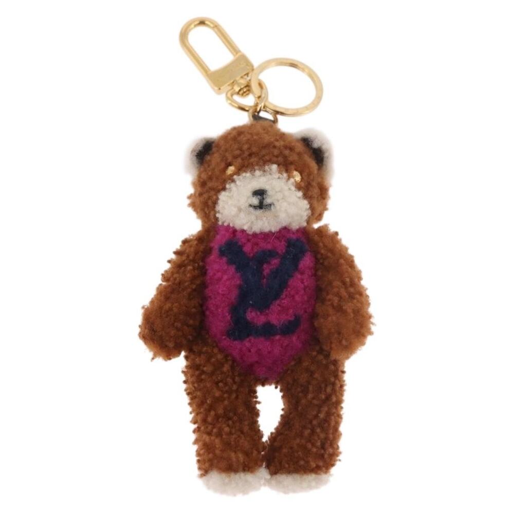 Louis Vuitton Monogram Teddy Porte Cles Charm Brown